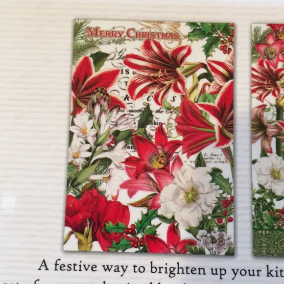 Merry Christmas Designer Holiday Kitchen Towel 2 - Picture 7 of 10